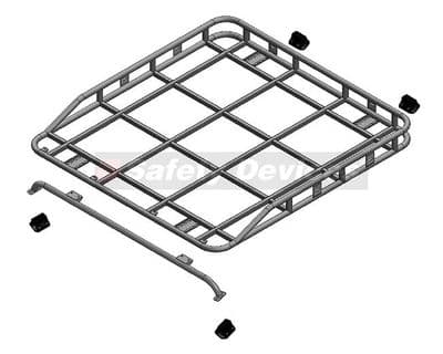 Long Luggage Rail Roll Cage Mount 23kgs Explorer Roof Rack - DA4738