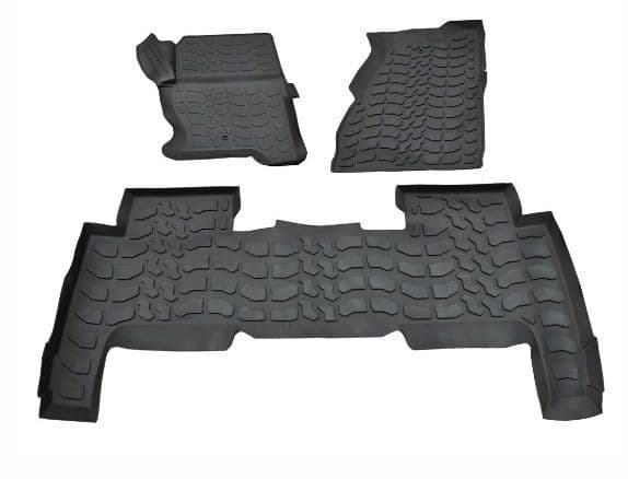 Range Rover Sport Black LHD Front & Rear Rubber Mat Set - DA4805