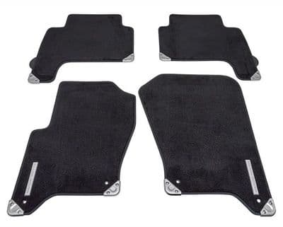 Range Rover Sport LHD Ebony Front & Rear Contour Carpet Set with Rubber Backing