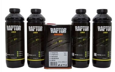 Raptor 4 litre kit - White Finish