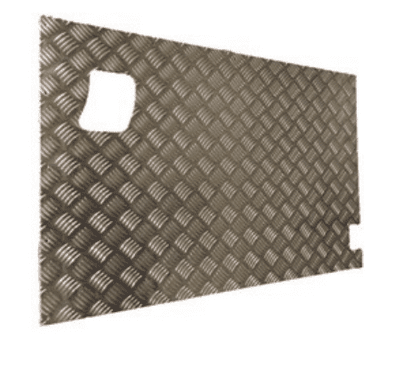 Rear Safari Door Chequer Plate Cover - Series