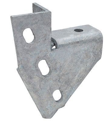 Steel Rhs Bracket RHS & LHS Galvanised Rear Body Lower Chassis to Frame Mounting Bracket ...