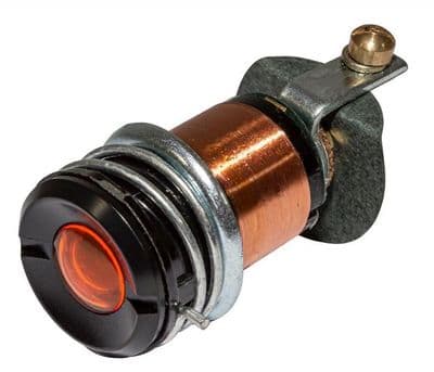 Series 1 Amber Warning Light with Black Bezel - 238020LUCAS