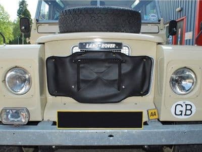 Series 2A (late models) & 3 Radiator Muff with Black Edging - DA2160BLACK