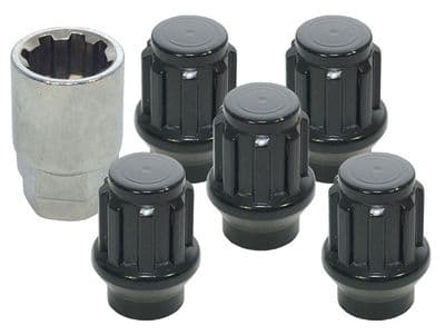 Set Of 5 Locking Wheel Nuts & Key - DA2475