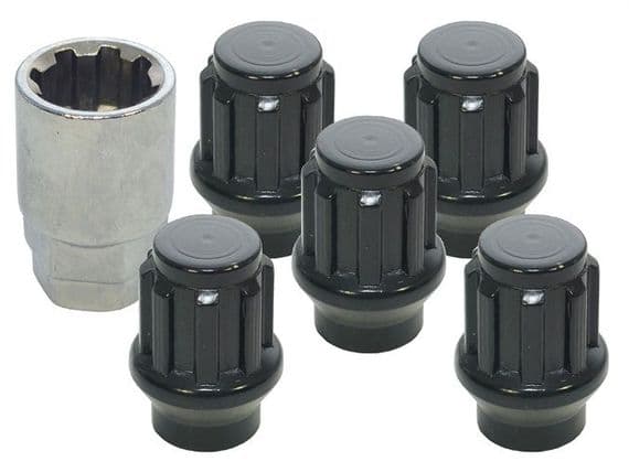 Set Of 5 Locking Wheel Nuts & Key - DA2475