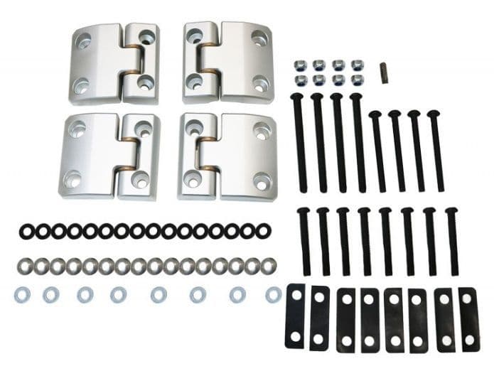 Silver Defender 110 Billet Aluminium & x28;Front/Second Row& x29; Door