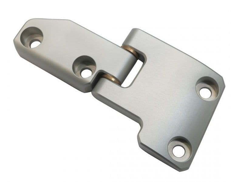 Silver Defender Billet Aluminium Rear Full Door Hinge Set