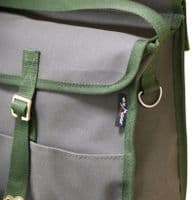 Small Khaki Canvas Grab Satchel - EXT382-43