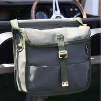Small Khaki Canvas Grab Satchel - EXT382-43