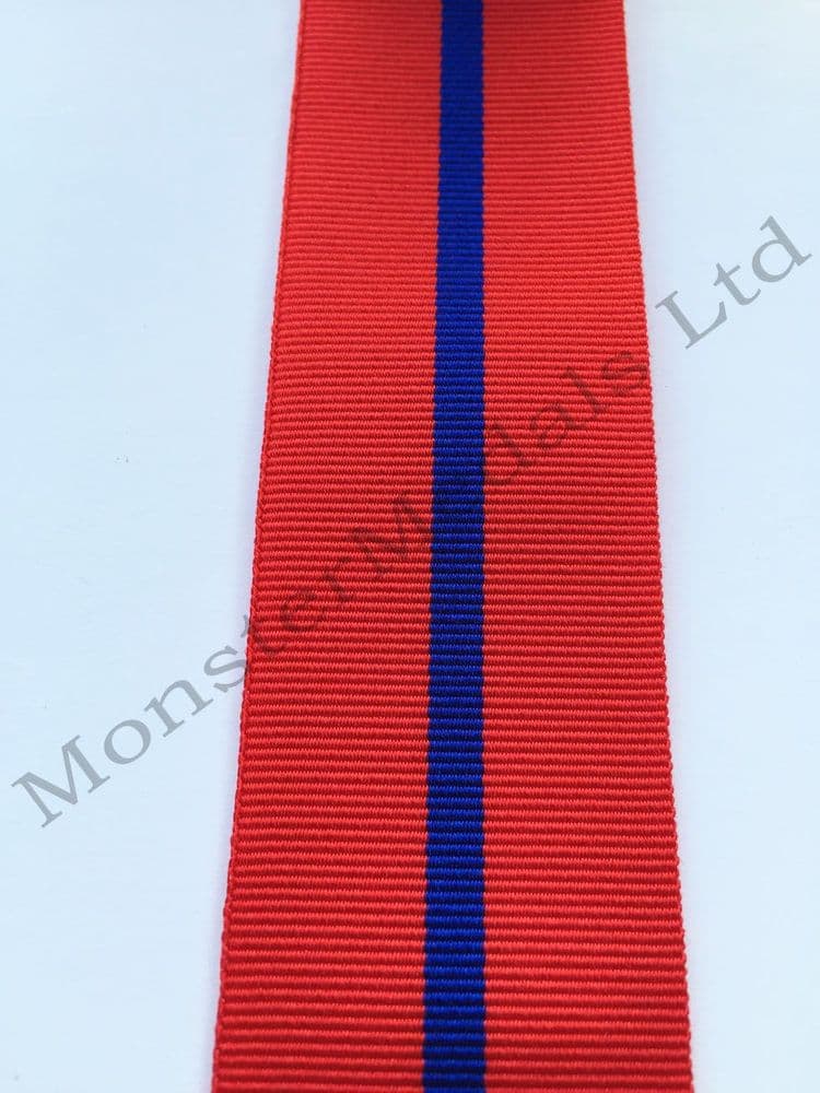 Coronation 1902 Police Full Size Medal Ribbon