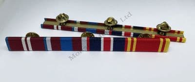 Diamond Jubilee  - Platinum Jubilee 2022 - Coronation 2023 & Fire LSGC  Ribbon Bar (Pin on Stud)