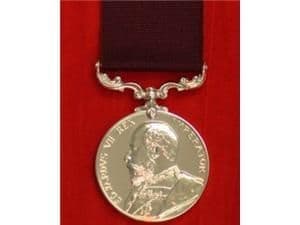 FULL SIZE ARMY LONG SERVICE GOOD CONDUCT MEDAL EDWARD VII EVII