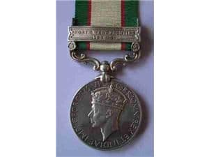 FULL SIZE INDIA GENERAL SERVICE MEDAL NWF 1936-37 GVI