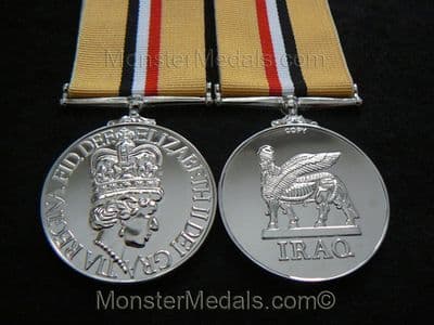 FULL SIZE IRAQ WAR MEDAL WITHOUT CLASP REPLACEMENT COPY