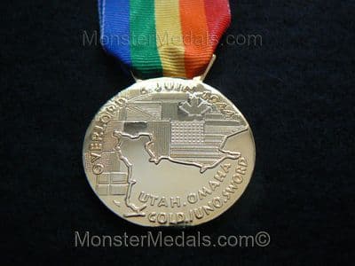 FULL SIZE OPERATION OVERLORD COMMEMORATIVE MEDAL WITH RIBBON.