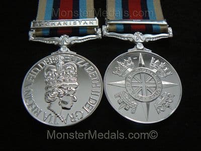 FULL SIZE OPERATIONAL SERVICE MEDAL AFGHANISTAN (OSM) REPLACEMENT COPY