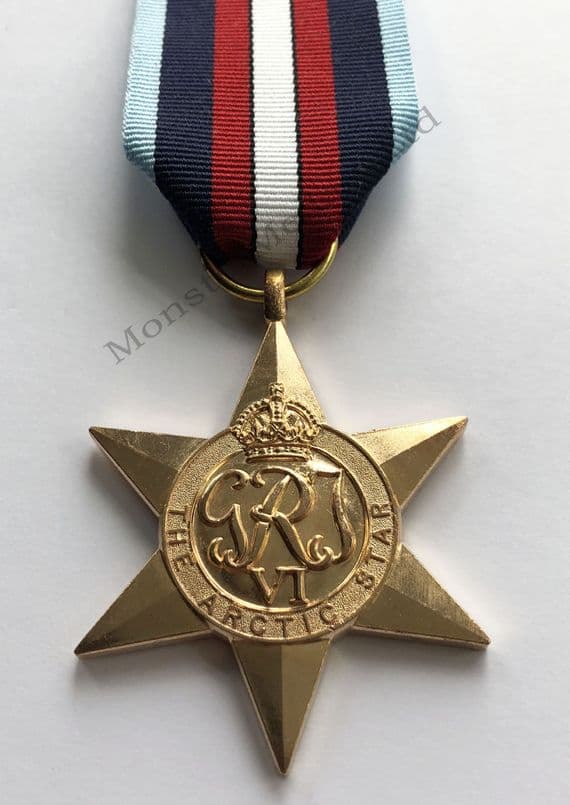 Full Size WW2 Arctic Star Replacement Copy