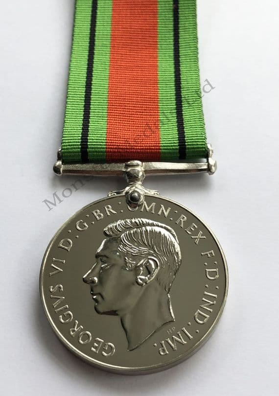 Full Size WW2  Defence Medal Replacement Copy