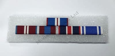 Golden - Diamond - Platinum Jubilee 2022  - Coronation 2023 & Police LSGC  Ribbon Bar (Pin on Stud)