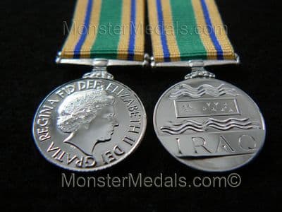 MINIATURE IRAQ RECONSTRUCTION SERVICE MEDAL