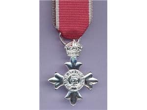 MINIATURE MEMEBER OF THE BRITISH EMPIRE M.B.E (CIVILIAN RIBBON)