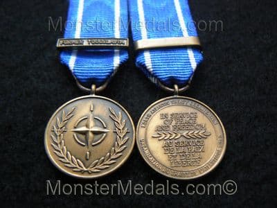 MINIATURE NATO FORMER YUGOSLAVIA MEDAL