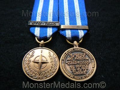 MINIATURE NATO NTM IRAQ MEDAL