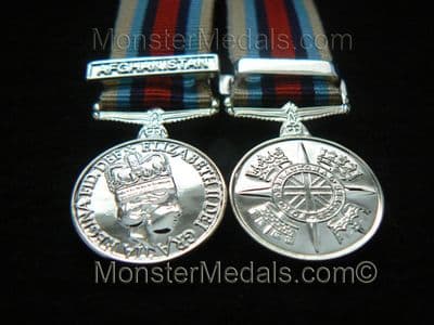 MINIATURE OPERATIONAL SERVICE MEDAL AFGHANISTAN (OSM)