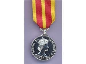 MINIATURE QUEENS FIRE MEDAL