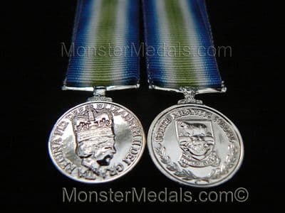 MINIATURE SOUTH ATLANTIC MEDAL (FALKLANDS MEDAL)