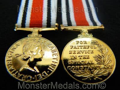 MINIATURE SPECIAL CONSTABULARY LONG SERVICE MEDAL ELIZABETH II EIIR