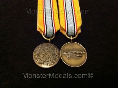 MINIATURE UNITED NATIONS ANGOLA MEDAL UNAVEM