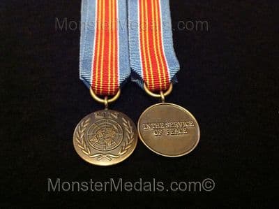MINIATURE UNITED NATIONS BOSNIA ETC MEDAL UNPREDEP