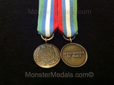 MINIATURE UNITED NATIONS BOSNIA & HERZEGOVINA MEDAL UNMIBH