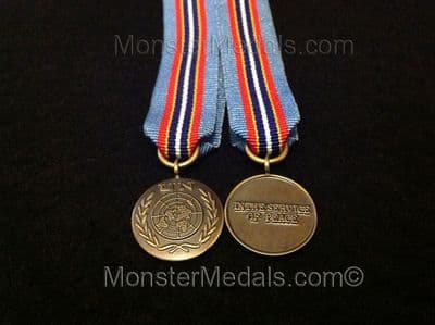 MINIATURE UNITED NATIONS CAMBODIA MEDAL UNAMIC