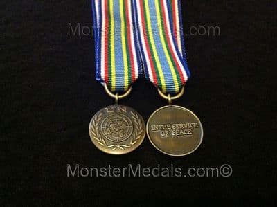MINIATURE UNITED NATIONS CENTRAL AFRICAN REPUBLIC MEDAL MINURCA