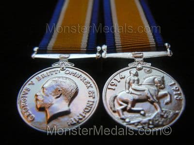 MINIATURE WW1 BRITISH WAR MEDAL BWM