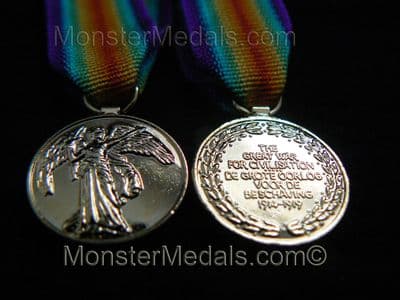 MINIATURE WW1 INTER ALLIED VICTORY MEDAL SOUTH AFRICA