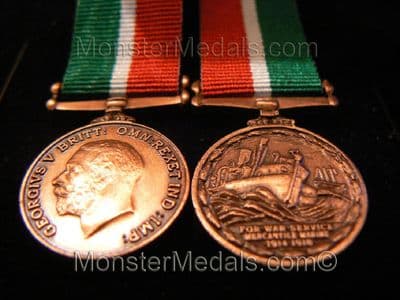 MINIATURE WW1 MERCANTILE MARINE MEDAL