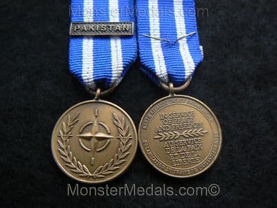 NATO PAKISTAN MINIATURE MEDAL