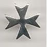 Silver Maltese Cross for St John Ambulance Ribbon Bar 