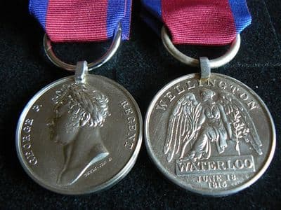 WATERLOO MEDAL FULL SIZE REPLACEMENT COPY