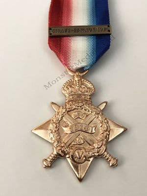 WW1 1914 Star with Bar Full Size Replacement Copy Medal