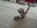5n silver vintage traditional fire engine charm with a moveable ladder.
