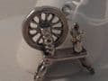 748F LADIES STERLING SILVER SPINNING WHEEL CHARM
