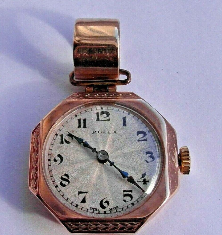 Art Deco Rolex Fob Watch Antique Rare Art Deco Vintage Rolex