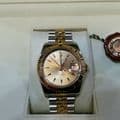 Q175 Gents 18ct gold Rolex Datejust Turn-O-Graph full set in rare mint condition watch