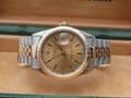 Q198 Mens / Gents 1990 18ct Gold Rolex Datejust watch Bi - metal Jubilee strap