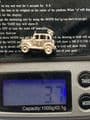 Rare Nuvo vintage tested sterling silver charm of an old London taxi